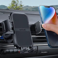 2025 Wider Clamp and Metal Hook Car Phone Holder with Thick Cases Friendly Design for Iphone 17 16 15 14 13 Pro Max Universal A