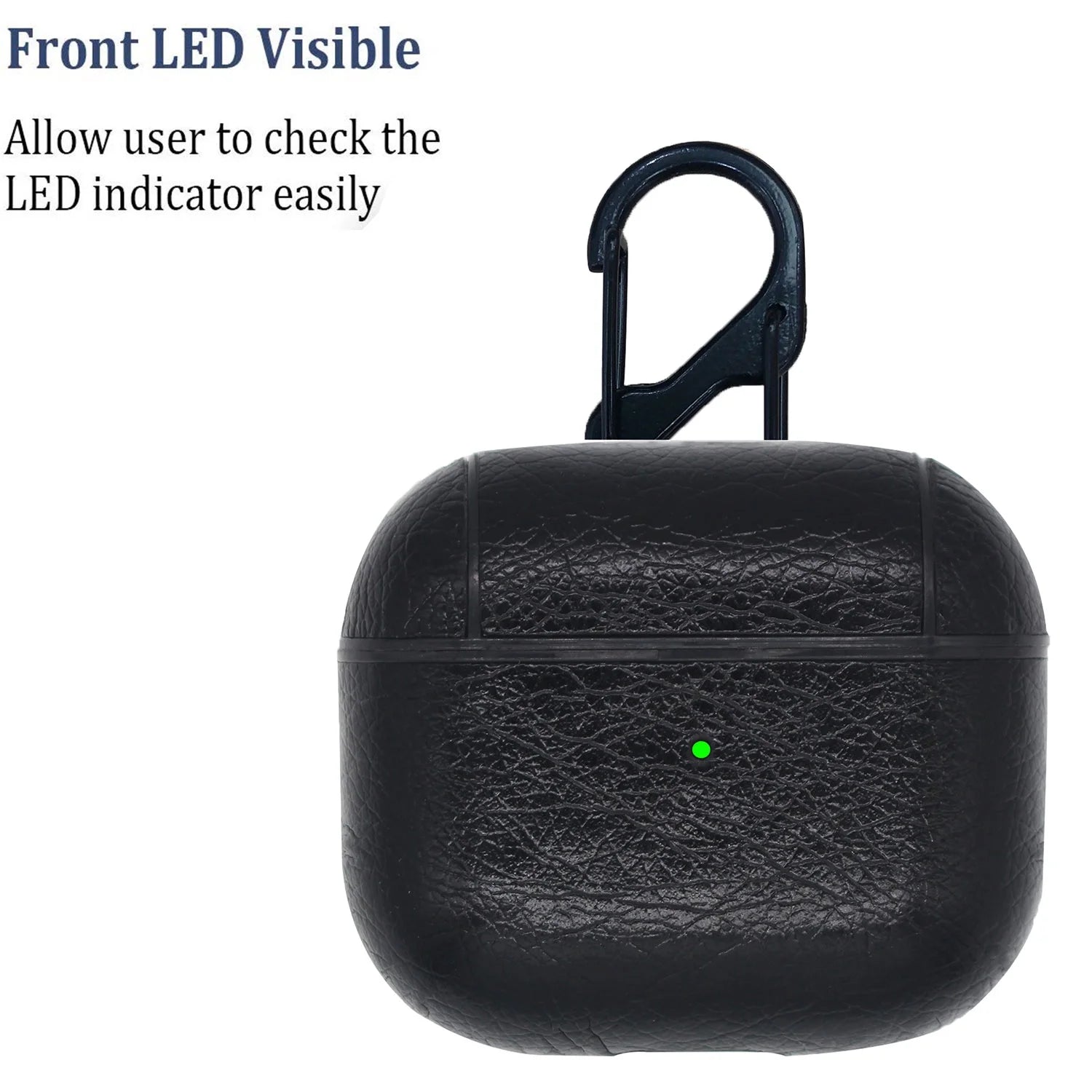 Case for Airpods 3 2021, Airpods 2021 Cover(3Rd Gen), Shockproof Case with Keychain Full-Body Protective[Support Wireless Charging LED Visible] Skin Case for Apple Airpods 3, Black