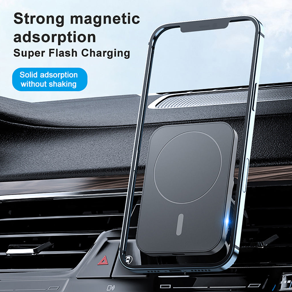 15W Wireless Magnetic Charger Car Mount Holder for Iphone 13 14 15 16 17 Pro Max