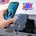 15W Wireless Magnetic Charger Car Mount Holder for Iphone 13 14 15 16 17 Pro Max