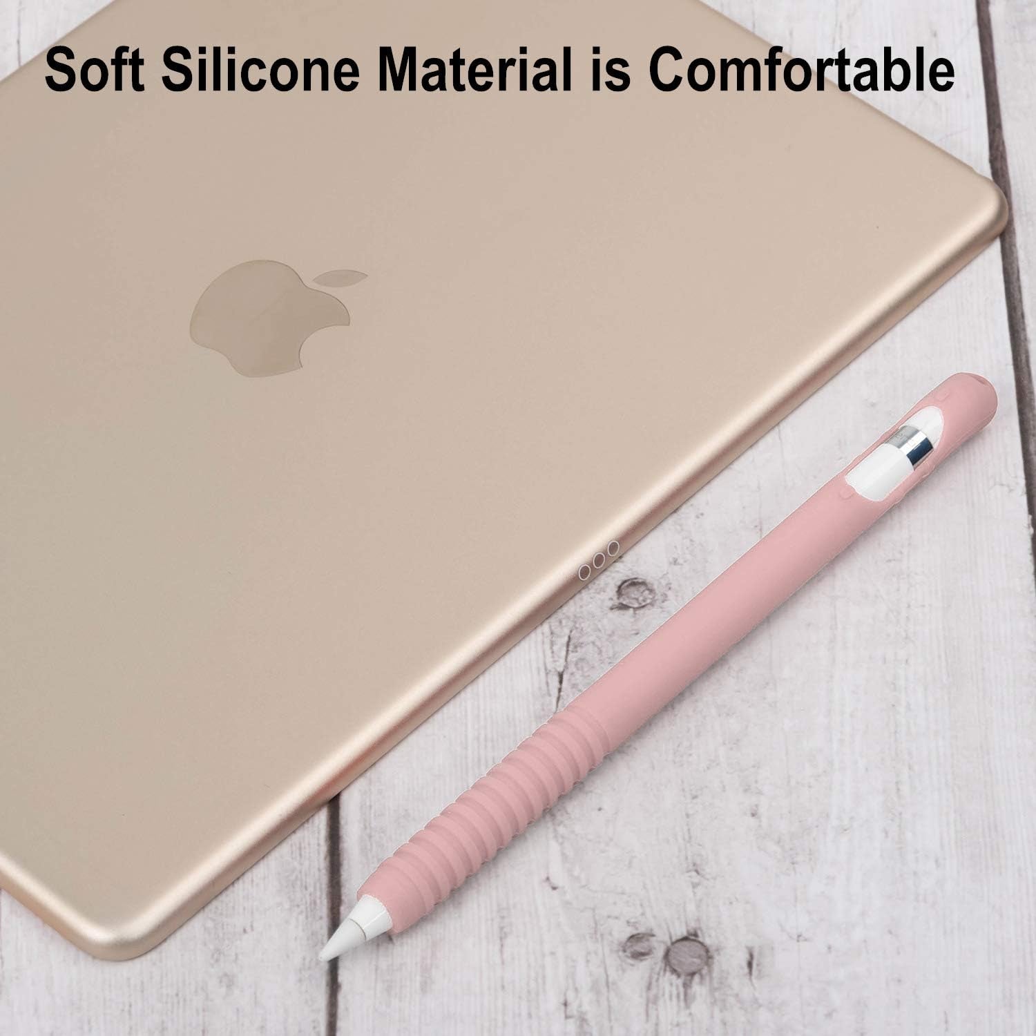 Case for Apple Pencil Grip Cover Holder ,Sleeve Apple Pen Accessories with Protective Nib Cover Compatible with Apple Pencil 1St Generation Pink