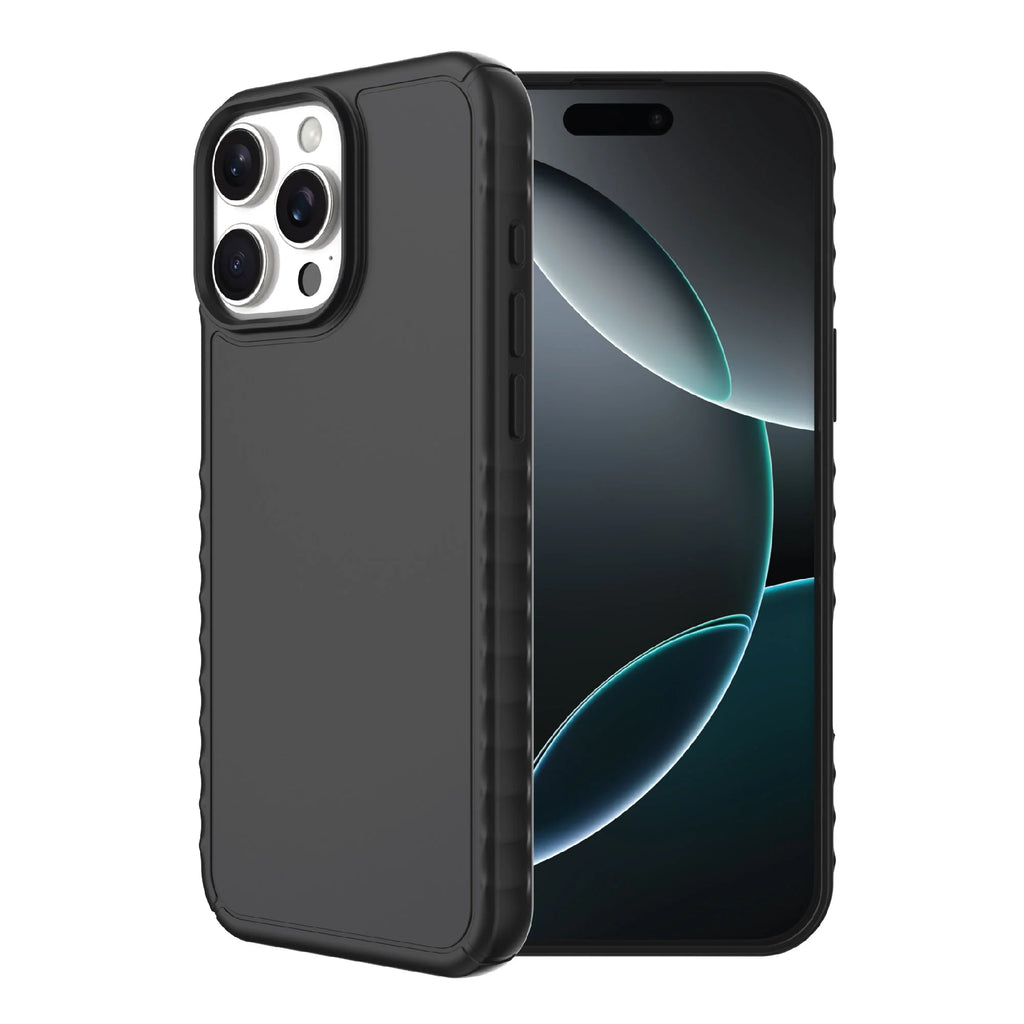 . Protective Gel Phone Case for Iphone 16 Pro Max - Black