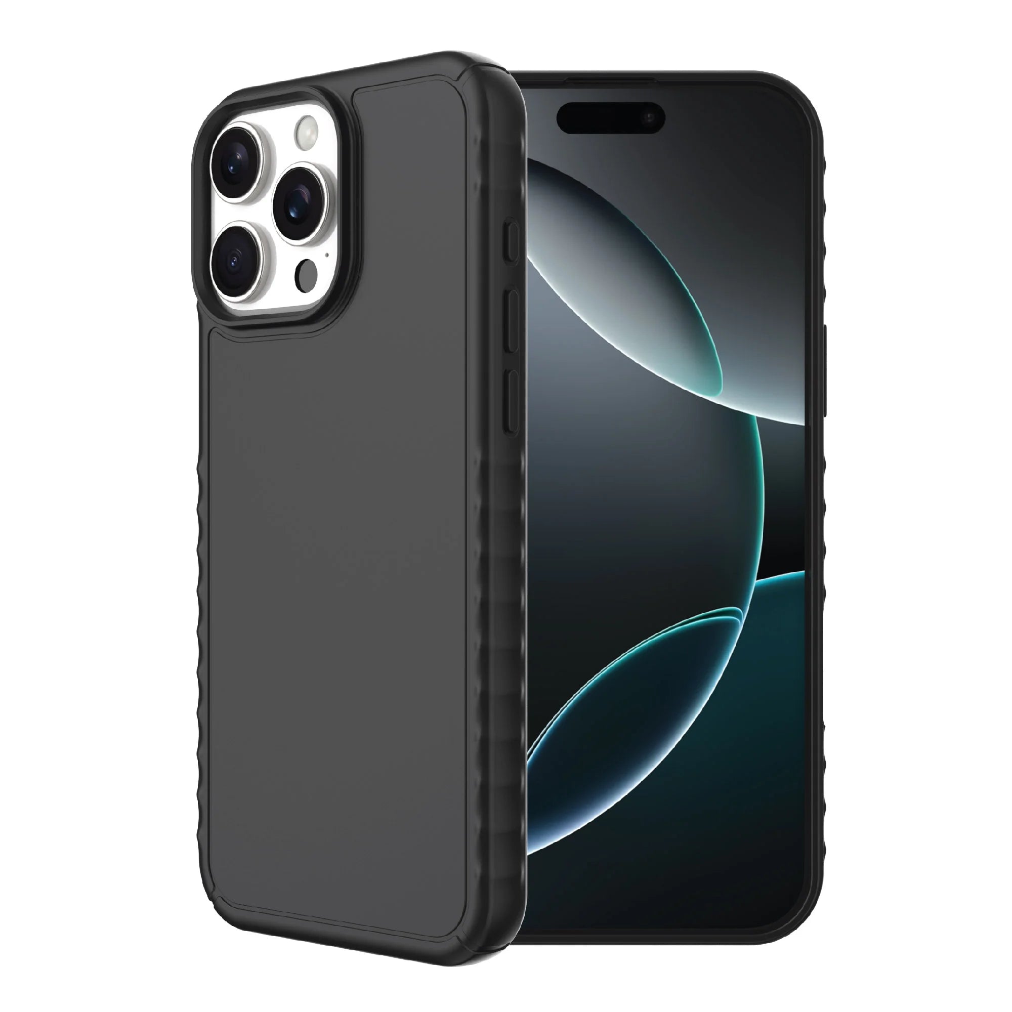 . Protective Gel Phone Case for Iphone 16 Pro Max - Black