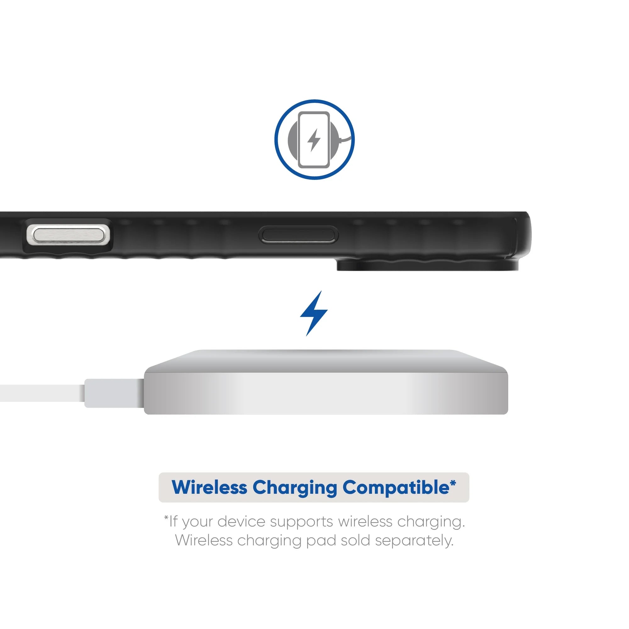 . Protective Gel Phone Case for Iphone 16 Pro Max - Black